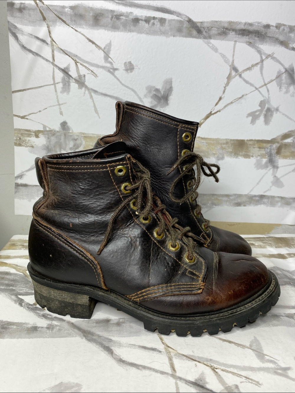 Vintage Frye Combat/Moto Boots